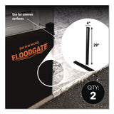 Quick Dam Flood Gate Side Rails, 4" x 4" x 29", 2 Side Rails (QKDQDFGSIDES) 1 Pair