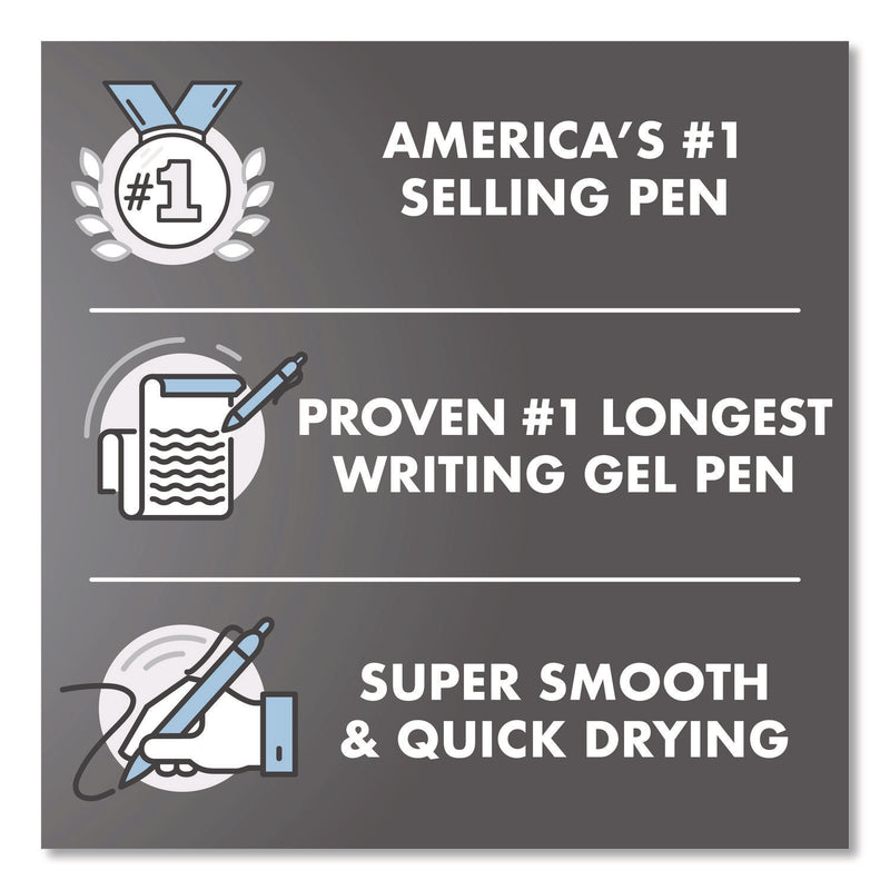 Pilot® G2 Edge Premium Gel Roller Pen, Retractable, Fine 0.7 mm, Red Ink, Black/Red Barrel, Dozen (PIL20836) 1 Dozen