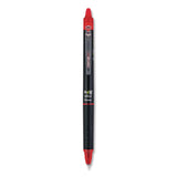 Pilot® Frixion Synergy Clicker Erasable Gel Pen, Retractable, Extra Fine 0.5 mm, Red Ink, Black/Red Barrel, Dozen (PIL17372) 1 Dozen