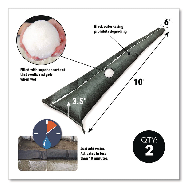 Quick Dam Pump Kit, (1) Pump, (2) 10 ft Water Barriers, (4) 10 ft Water Dams, 50 ft 1.5" dia Hose with Connectors (QKDQDPK3) Each