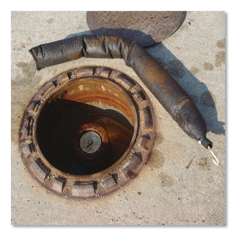 Quick Dam Containment Well Sock, 0.8 gal, 3" x 2 ft, 10/Box (QKDSCW3210) Each