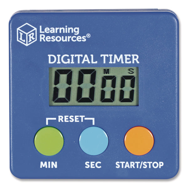 Learning Resources® Classroom Timer, LCD, 5.3 x 3.6 x 0.9, Blue (LRNLER4339) Each