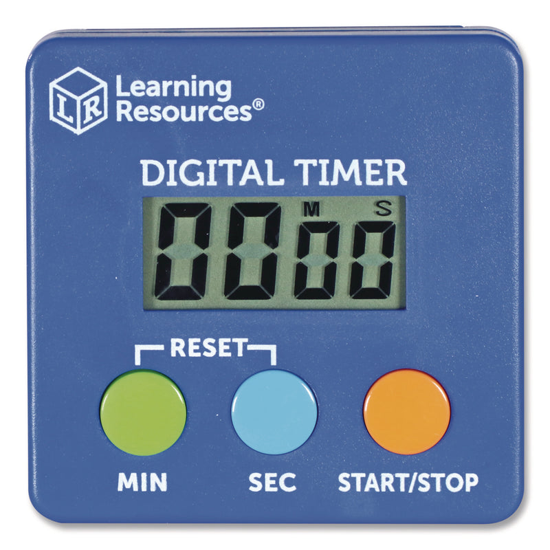Learning Resources® Classroom Timer, LCD, 5.3 x 3.6 x 0.9, Blue (LRNLER4339) Each