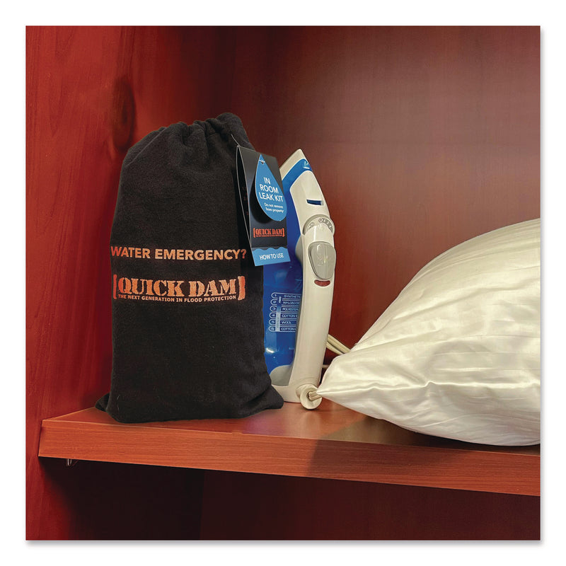 Quick Dam In-Room Leak Kit, (1) Drip Mat, (1) 8 ft Water Dam (QKDWUIRLK) 1 Kit
