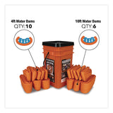 Quick Dam Indoor Bucket Kit, (1) Bucket, (10) 4 ft Water Dams, (6) 10 ft Water Dams (QKDWUGGCO) Each