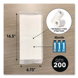 Quick Dam Super Absorbent Mats, 1.5 qt, 14" x 7", 200/Box (QKDWUM200) Each