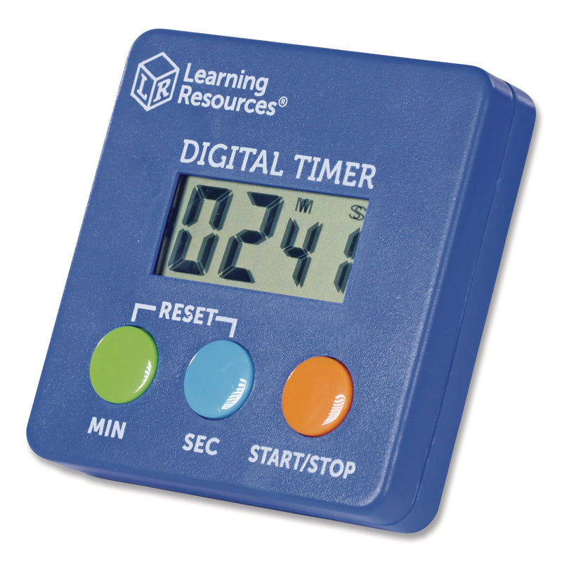Learning Resources® Classroom Timer, LCD, 5.3 x 3.6 x 0.9, Blue (LRNLER4339) Each