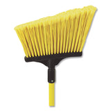 Nexstep Commercial Products MaxiSweep Angle Broom With Fiberglass Handle, 57" Overall Length, Yellow/Black (NCP91355) Each
