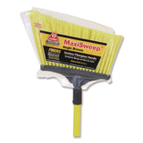 Nexstep Commercial Products MaxiSweep Angle Broom With Fiberglass Handle, 57" Overall Length, Yellow/Black (NCP91355) Each