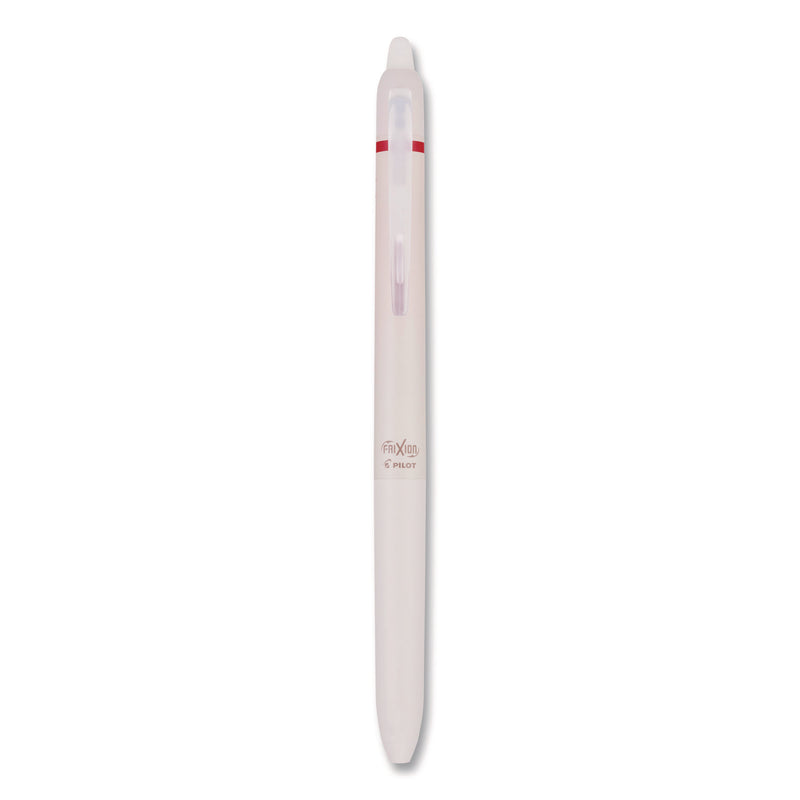 Pilot® Frixion Waai Erasable Gel Pen, Retractable, Extra Fine 0.5 mm, Cherry Ink, Beige/Cherry Barrel, Dozen (PIL21074) 1 Dozen