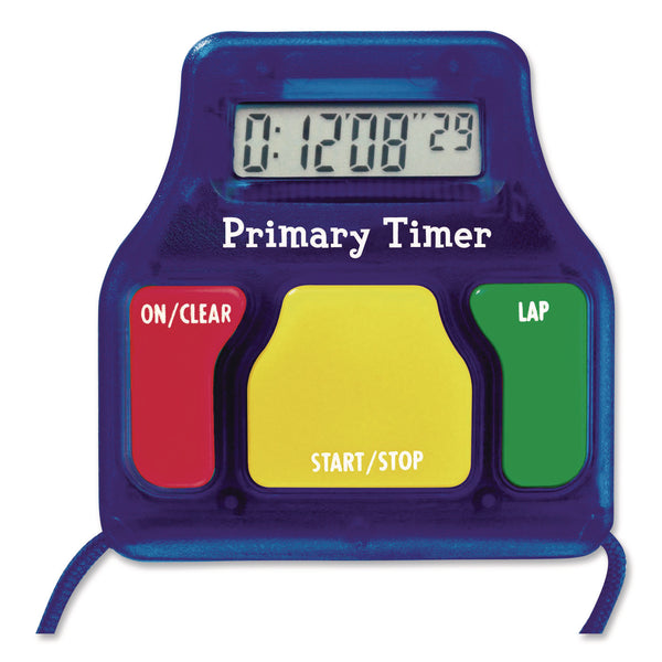 Learning Resources® Student Timer, LCD, 2.5 x 6.3 x 2.5, Assorted Colors, 6 Timers (LRNLER8136) Each