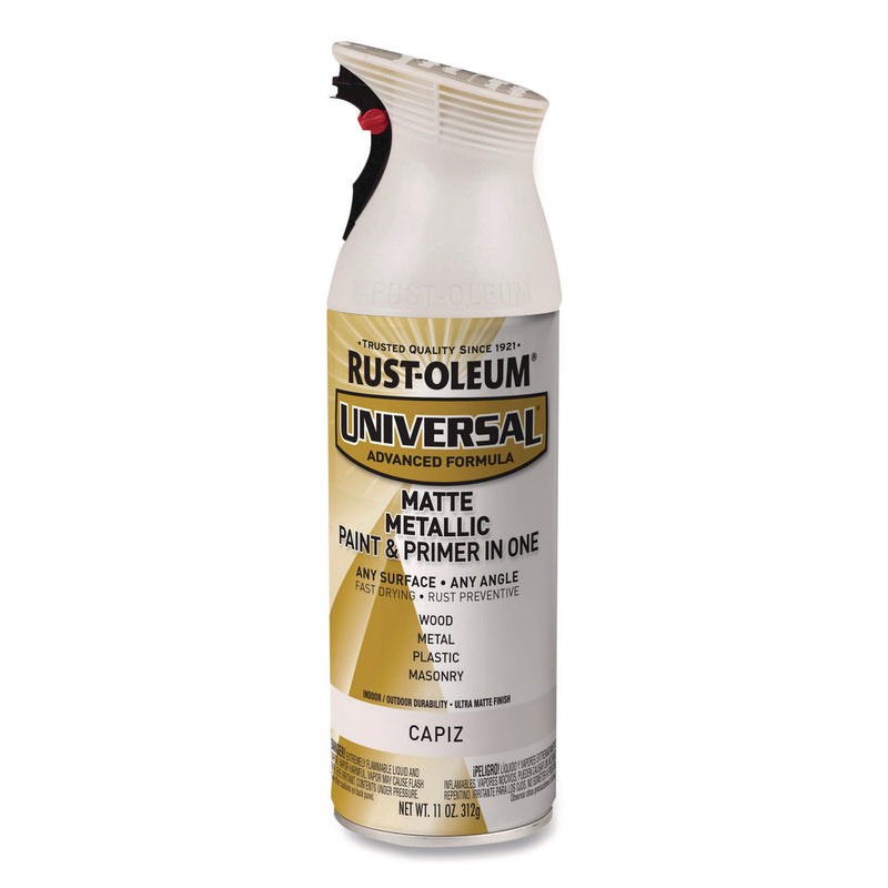 Rust-Oleum® Universal Premium Spray Paint, Metallic Capiz, 11 oz Aerosol Can, 6/Carton (RST371597) Case of 6