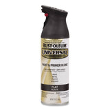 Rust-Oleum® Universal Premium Spray Paint, Flat Black, 12 oz Aerosol Can, 6/Carton (RST245198) Case of 6