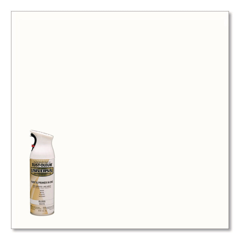 Rust-Oleum® Universal Premium Spray Paint, Gloss White, 12 oz Aerosol Can, 6/Carton (RST245199) Case of 6