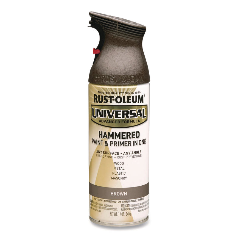 Rust-Oleum® Universal Premium Spray Paint, Hammer Brown, 12 oz Aerosol Can (RST245218EA) Each