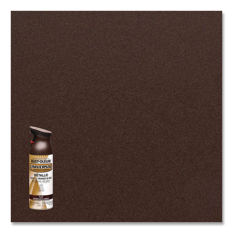 Rust-Oleum® Universal Premium Spray Paint, Flat Amber, 12 oz Aerosol Can, 6/Carton (RST271472) Case of 6
