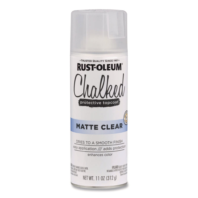 Rust-Oleum® Ultra Matte Chalked Paint, Matte Clear, 12 oz Aerosol Can, 6/Carton (RST302599) Case of 6