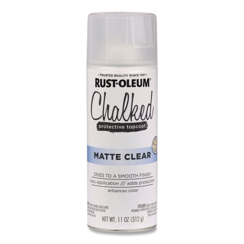 Rust-Oleum® Ultra Matte Chalked Paint, Matte Clear, 12 oz Aerosol Can (RST302599EA) Each