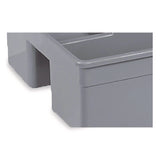 Nexstep Commercial Products MaxiRough Maid Caddies, 2 Compartments, 12 x 7, Gray (NCP96981) Each