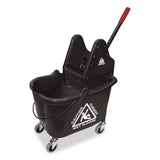 Nexstep Commercial Products Premier Downpress Mop Bucket and Wringer, 35 qt, Black (NCP96998) Each
