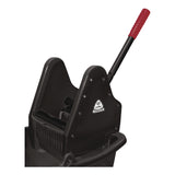 Nexstep Commercial Products Premier Downpress Mop Bucket and Wringer, 35 qt, Black (NCP96998) Each