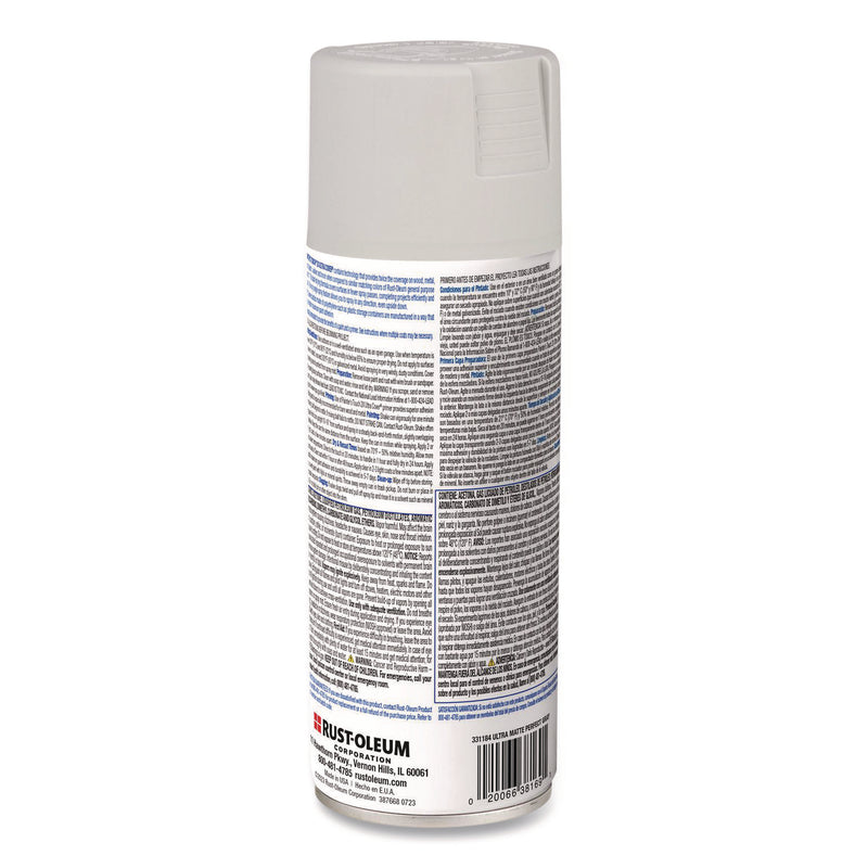Rust-Oleum® Painter's Touch 2X Ultra Cover Spray Paint, Ultra Matte Gray, 12 oz Aerosol Can (RST331184EA) Each