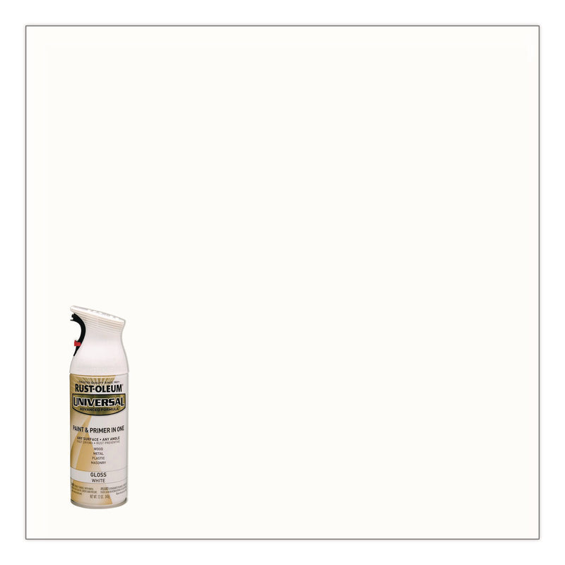 Rust-Oleum® Universal Premium Spray Paint, Gloss White, 12 oz Aerosol Can (RST245199EA) Each