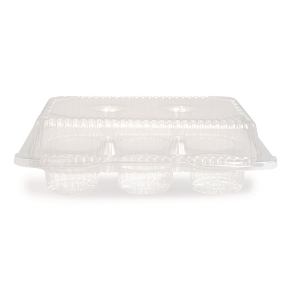 Plastifar Bakery Containers, Muffin/Cupcake, 7.25 x 9.88 x 3.13, Clear, 250/Carton (PST18200) Case of 250