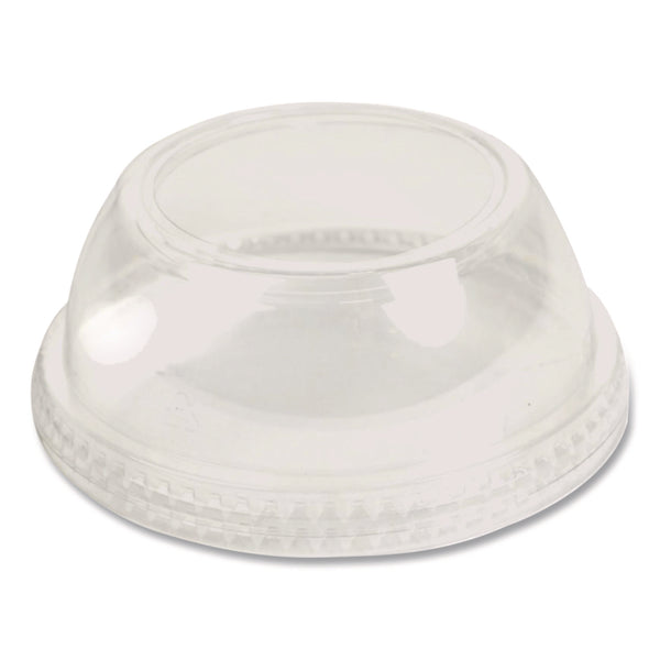 Plastifar PET Lids, Fits 5 oz and 8 oz Sundae Cup, 100/Sleeve, 10/Sleeves/Carton (PST18431) Case of 1000