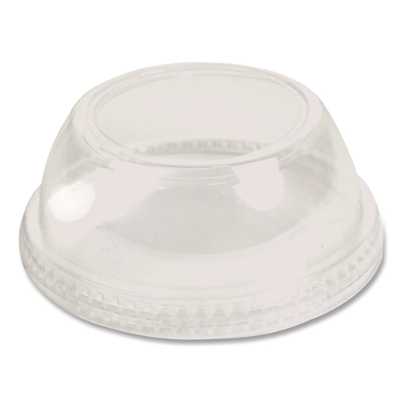 Plastifar PET Lids, Fits 5 oz and 8 oz Sundae Cup, 100/Sleeve, 10/Sleeves/Carton (PST18431) Case of 1000