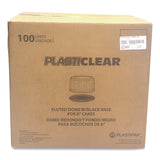 Plastifar Bakery Containers, 8" Cake, 9.7" Diameter x 5" h, Black/Clear, 100/Carton (PST18361) Case of 100