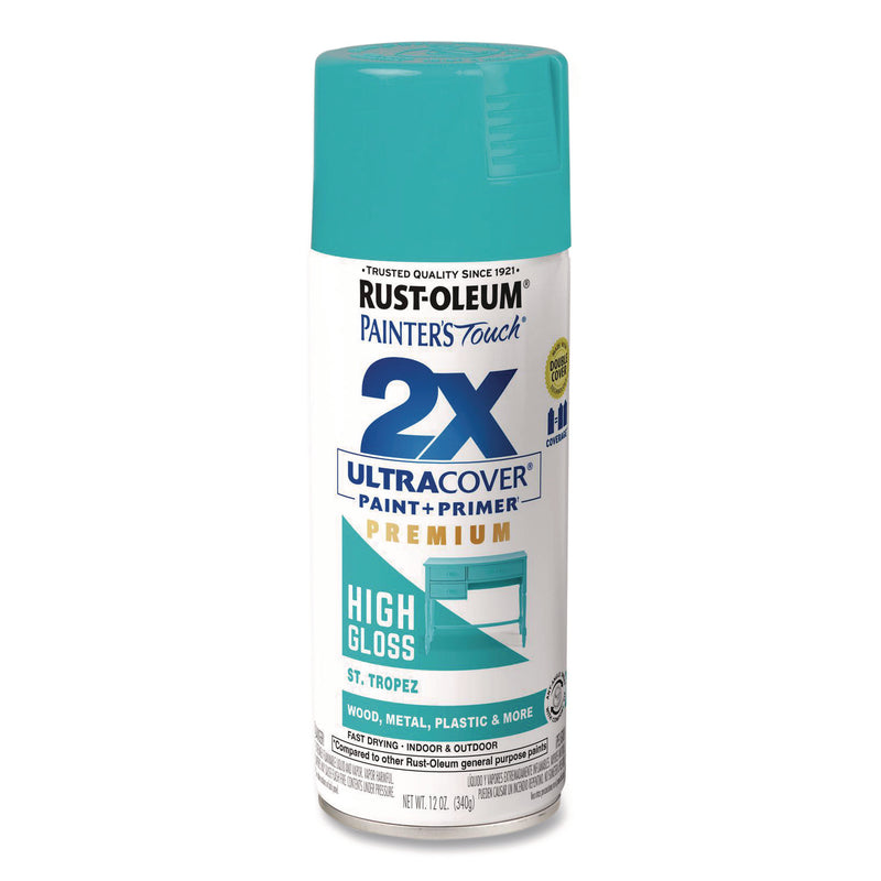 Rust-Oleum® Painter's Touch 2X Ultra Cover Spray Paint, High Gloss St. Tropez, 12 oz Aerosol Can (RST331175EA) Each