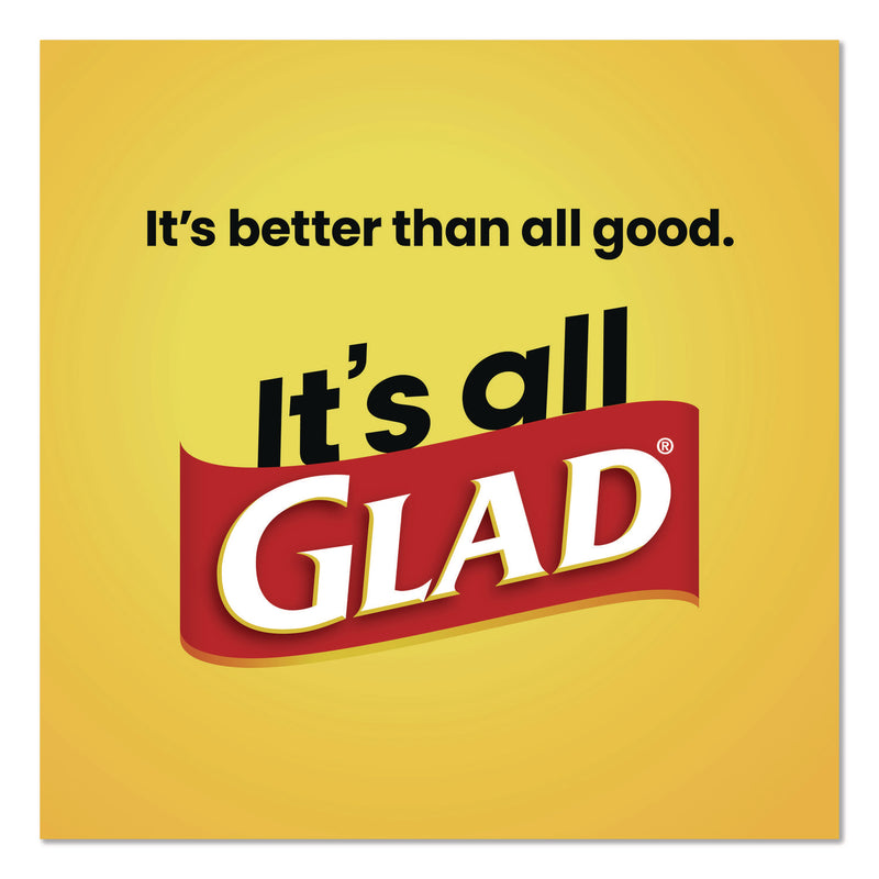 Glad® ForceFlex Kitchen Drawstring Trash Bags, Drawstring, 13 gal, Unscented, 23.47 x 25.38, White, 110 Bags/Box, 3 Boxes/Carton (CLO22541CT) Case of 330