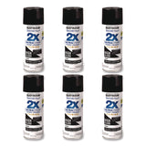 Rust-Oleum® Painter's Touch 2X Ultra Cover Spray Paint, High Gloss Black, 12 oz Aerosol Can, 6/Carton (RST331172) Case of 6