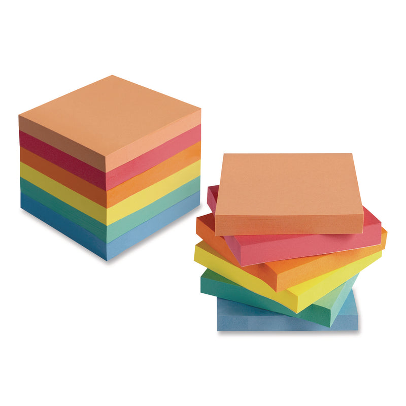Universal® Ultra Sticky Note Pads, 3" x 3", Assorted, 100 Sheets/Pad, 24 Pads/Pack (UNV35631) Pack of 24