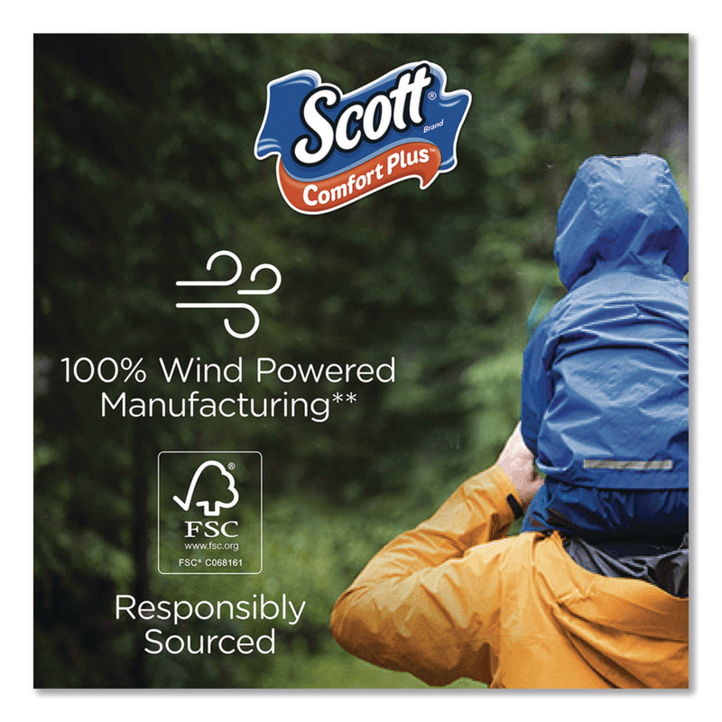 Scott® ComfortPlus Toilet Paper, Mega Roll, Septic Safe, 1-Ply, White, 462 Sheets/Roll, 36 Rolls/Pack (KCM53329PK) Each