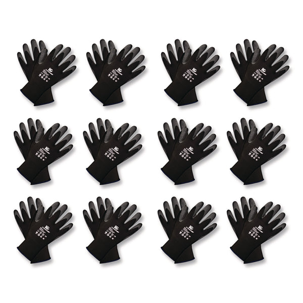 KleenGuard™ G40 Latex Coated Gloves, EN388: 2142, Medium (Size 8), Gray/Black, 12 Pairs (KCC97271) Pack of 12