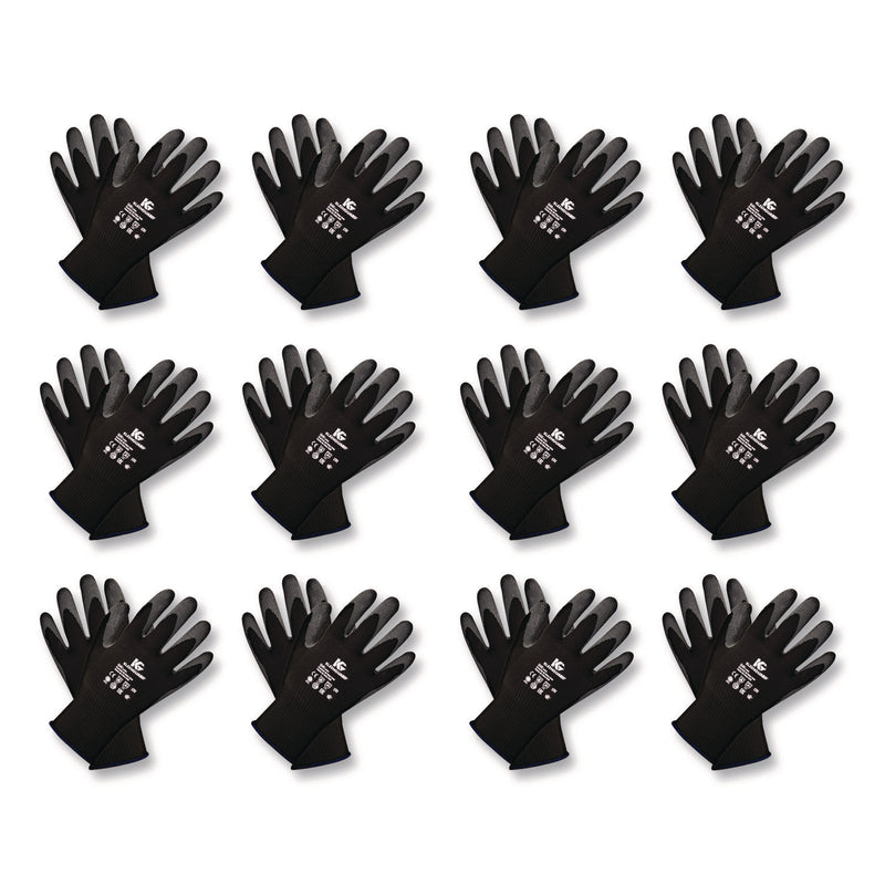 KleenGuard™ G40 Latex Coated Gloves, EN388: 2142, Medium (Size 8), Gray/Black, 12 Pairs (KCC97271) Pack of 12