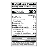 Smucker's® UNCRUSTABLES Peanut Butter and Grape Jelly on Wheat Bread, 2.6 oz Bag, 48/Carton (GRR22002219) Case of 48