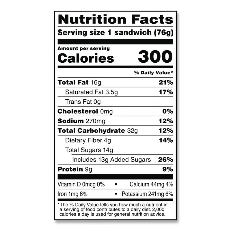 Smucker's® UNCRUSTABLES Peanut Butter and Strawberry Jam on Wheat Bread, 2.6 oz Bag, 48/Carton (GRR22002220) Case of 48