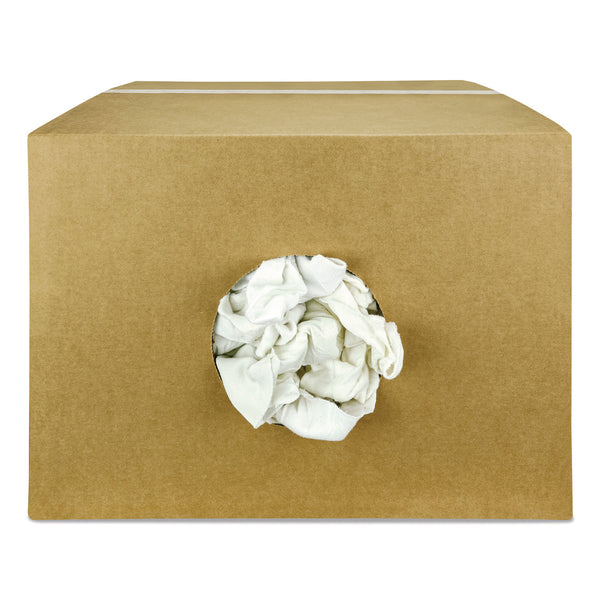 HOSPECO® Sweatshirt Rags, Unscented, White, 8/lb, 25 lb/Carton (HOS33325) Case of 25