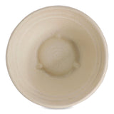 World Centric® Fiber Barrel Bowls, 8 oz, 4.5" diameter x 1.8" h, Natural, Paper, 500/Carton (WORBBSCU8LFS) Case of 500