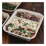 World Centric® Fiber Catering Pans, 3 Compartments, 10.3 x 2.8 x 12.8, Paper, Natural, 200/Carton (WORCASC104TLLF) Case of 200