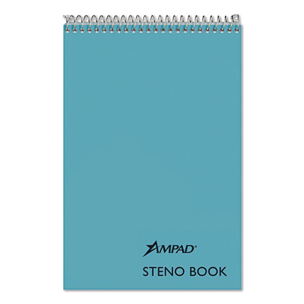 Ampad Steno Pads, Gregg Rule, Blue Cover, 80 Green-Tint 6 x 9 Sheets (AMP25286) 1 Notebook