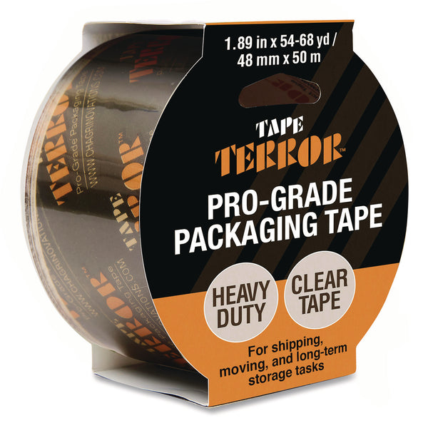 Tape Terror™ Pro-Grade Packaging Tape, 3" Core, 1.88" x 54.6 yds, Clear (CH7TT05715) Each