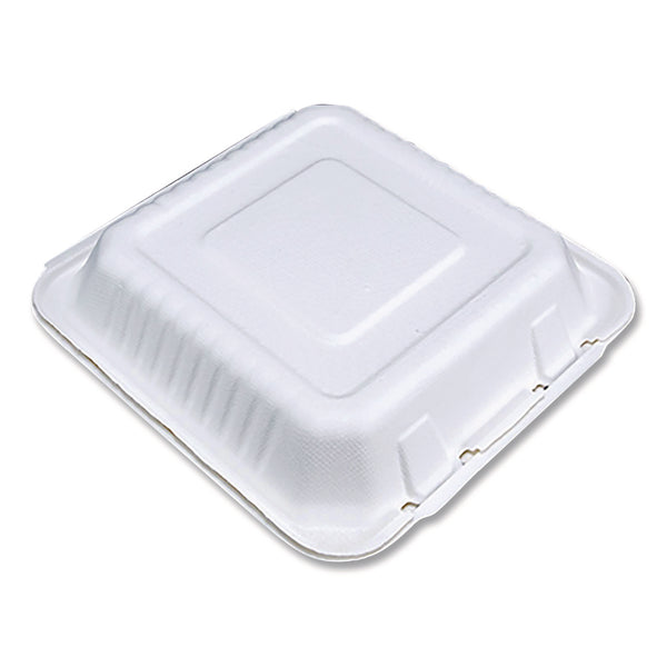 SCT® ChampWare Molded-Fiber Clamshell Containers, 9 x 9 x 3, White, 100/Sleeve, 2 Sleeves/Carton (SCH18935WPF) Case of 200