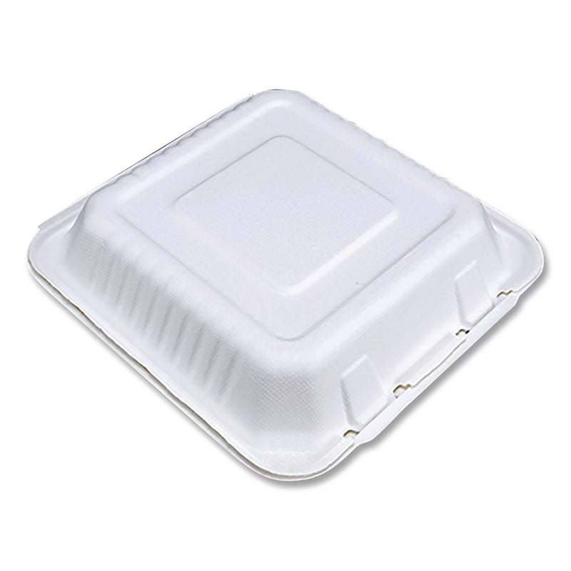 SCT® ChampWare Molded-Fiber Clamshell Containers, 9 x 9 x 3, White, 100/Sleeve, 2 Sleeves/Carton (SCH18935WPF) Case of 200