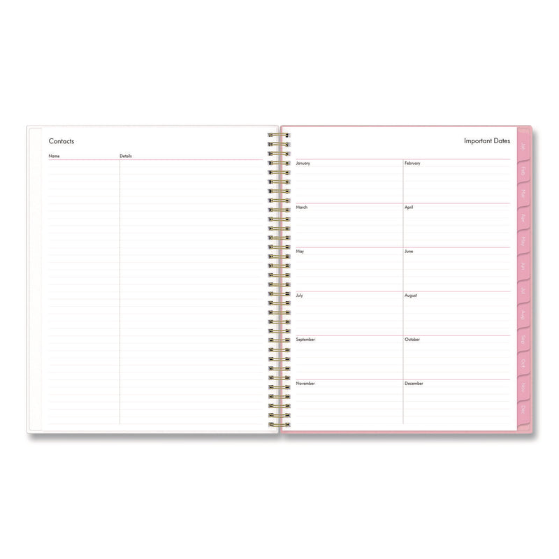 Blue Sky® Mimi Pink Weekly/Monthly Planner, Floral Artwork, 11 x 8.5, Pink/Blue/Rose Cover, 12-Month (Jan to Dec): 2026 (BLS137264) Each