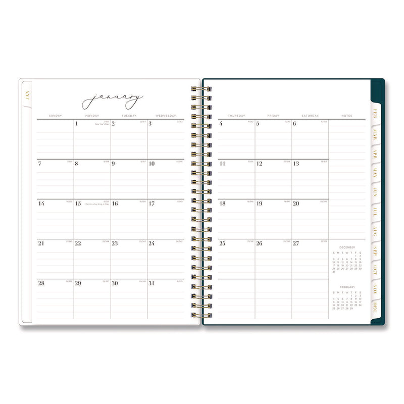Blue Sky® Life Note-It Dania Weekly/Monthly Planner, Floral Artwork, 8.63 x 5.88, Teal/Pink/Blue Cover, 12-Month (Jan to Dec): 2026 (BLS139478) Each
