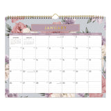 Blue Sky® Tula Monthly Wall Calendar, Floral Artwork, 15 x 12, White/Multicolor Sheets, 12-Month (Jan to Dec): 2026 (BLS144076) Each